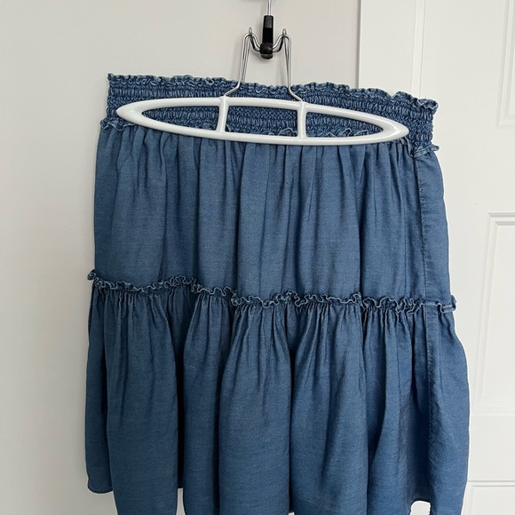 Kate Spade New York - Broome Street Chambray Skirt - Picture 3 of 5